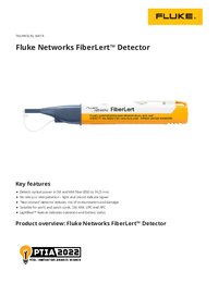 Thumbnail of document Data Sheet - FiberLert Detector